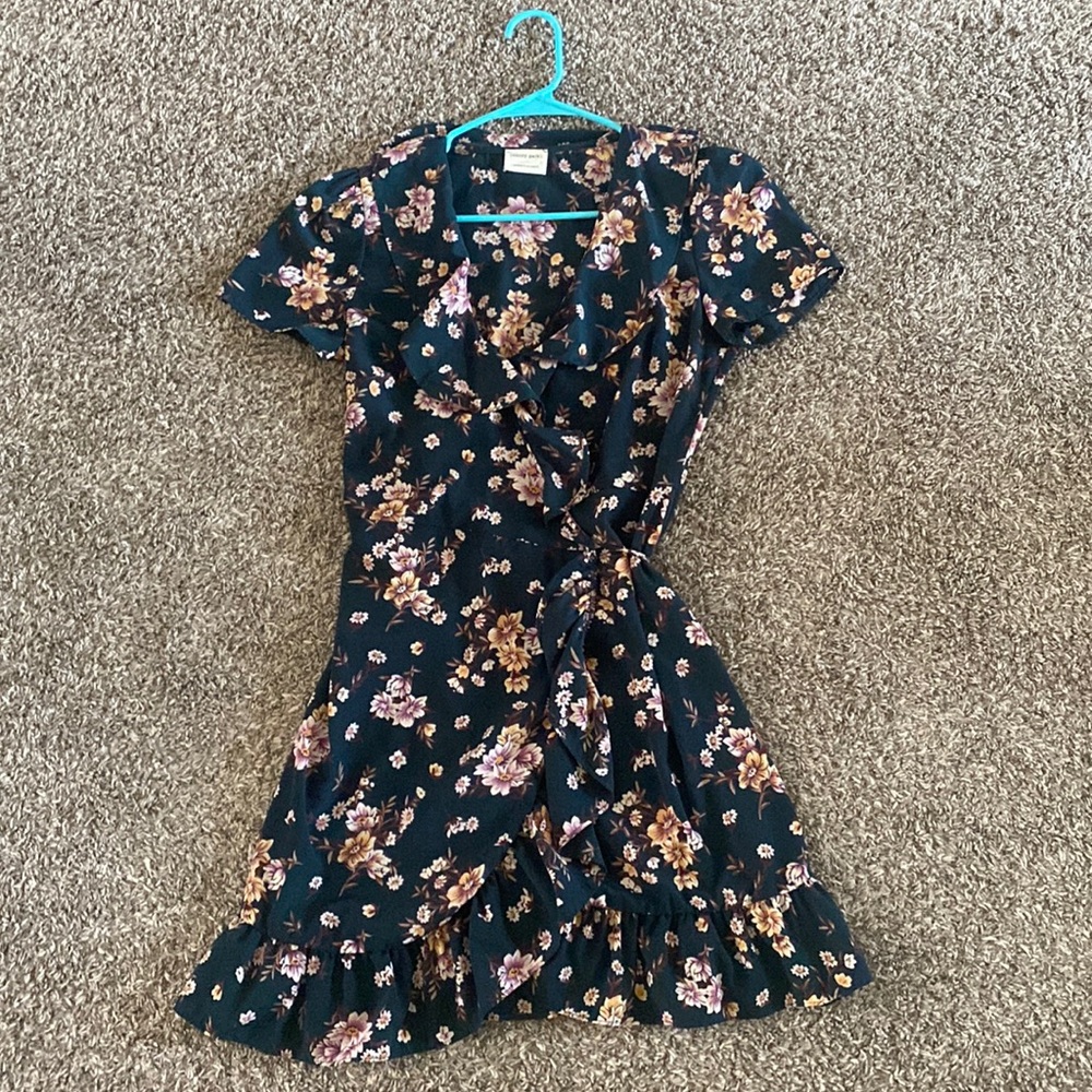Floral wrap dress